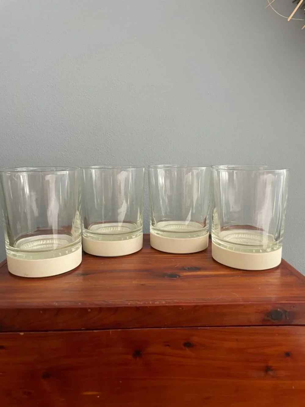 Vintage David Douglas Rocks Glass Set of 4 Accalac Plastic Coasters 4
